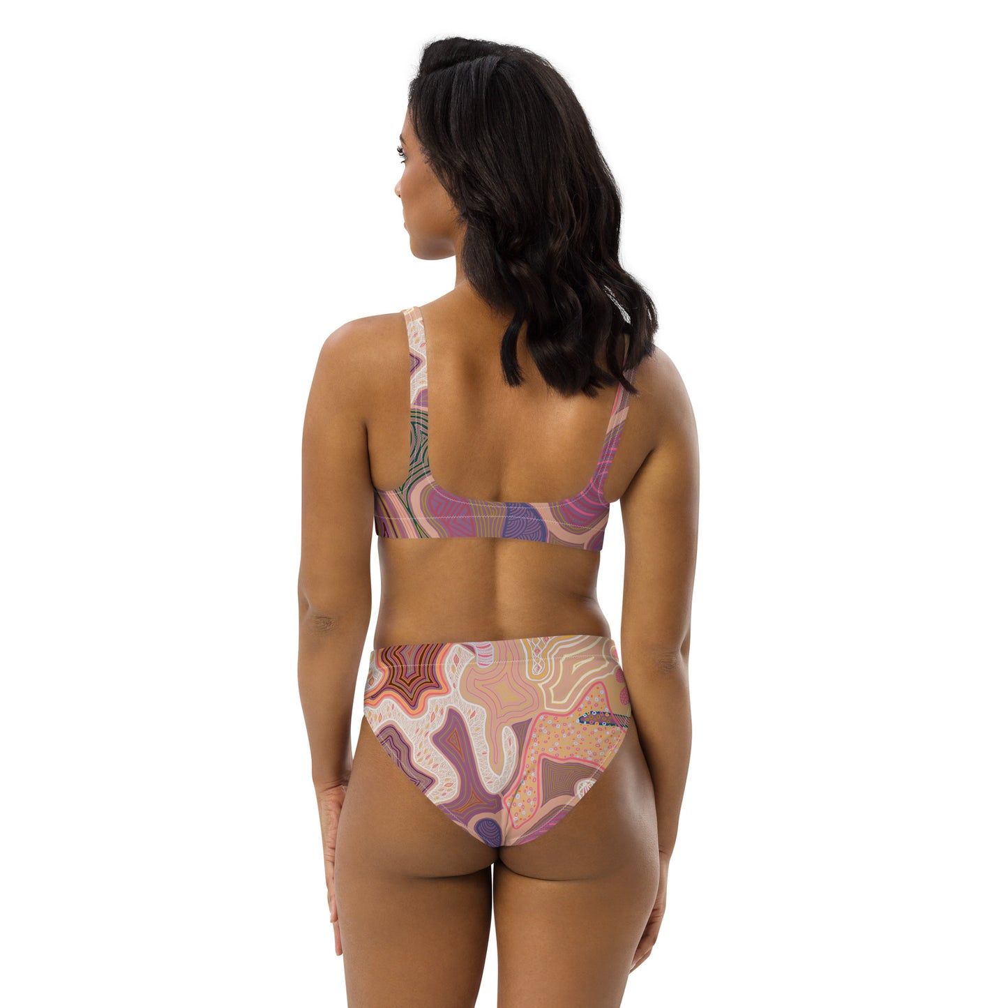 Yogart Swirl high-waisted bikini