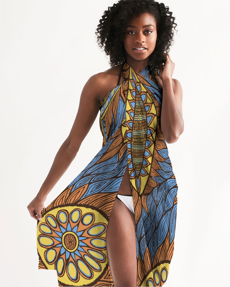 Fire and Ice African Print Cover Up