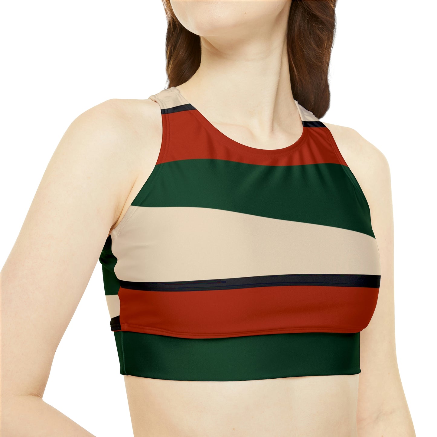 Color Block Sporty Bikini Set