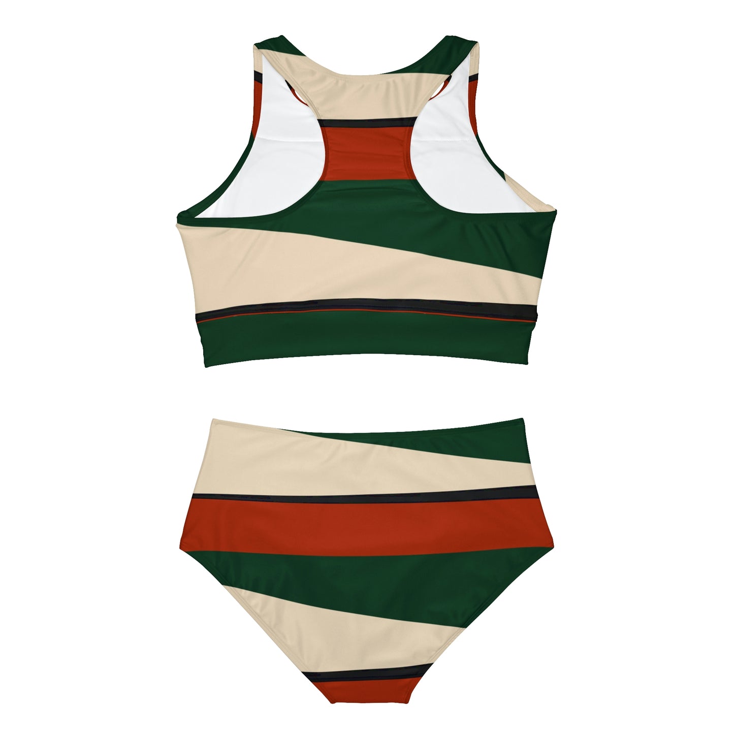 Color Block Sporty Bikini Set