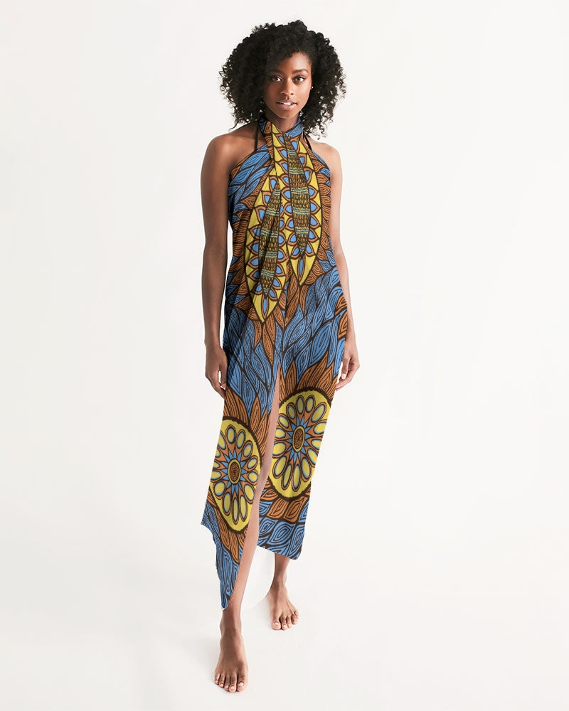 Fire and Ice African Print Cover Up